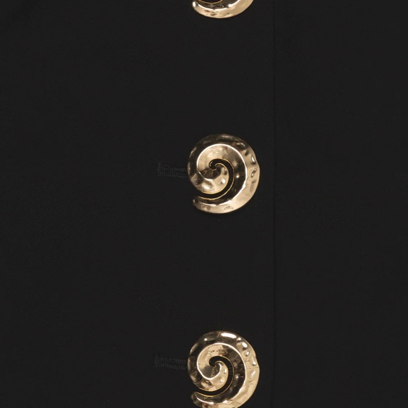Black Dress with Gold Accents - Picture 4 of 5